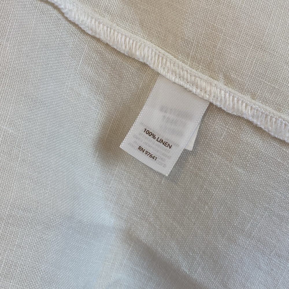 J.Jill White Linen Dress XL NWT - Picture 6 of 6